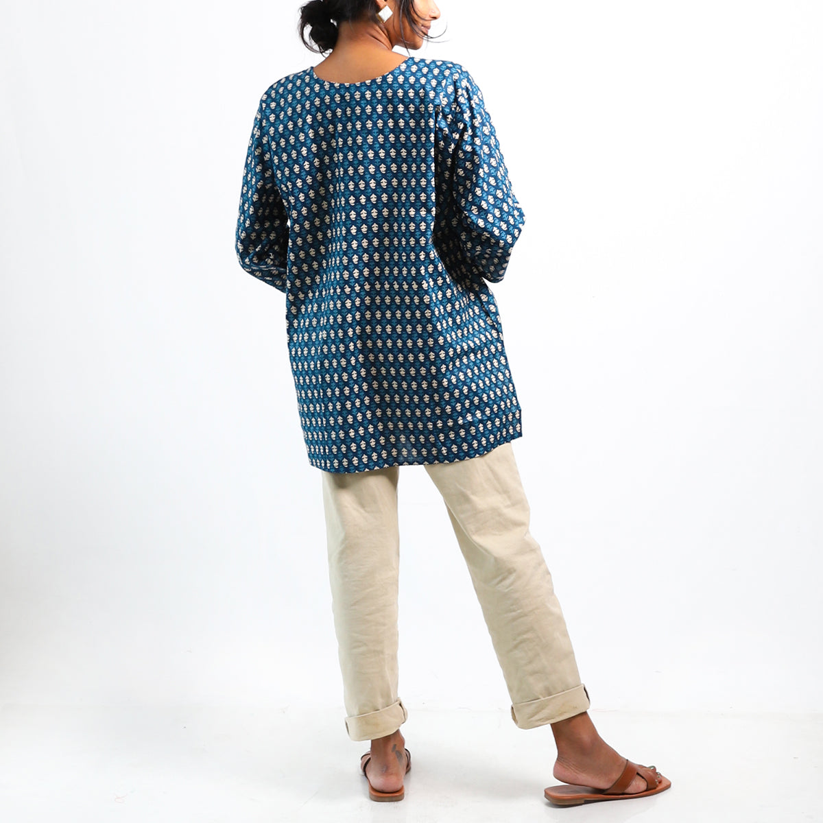 Island Escape Block Printed Top