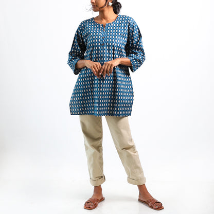 Island Escape Block Printed Top