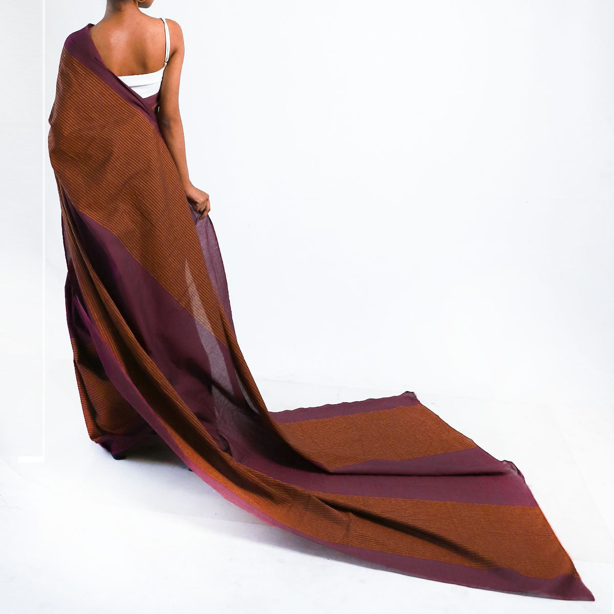 Maroon Glow Handloom Saree