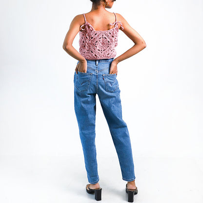 Pink Sunset Crochet Top