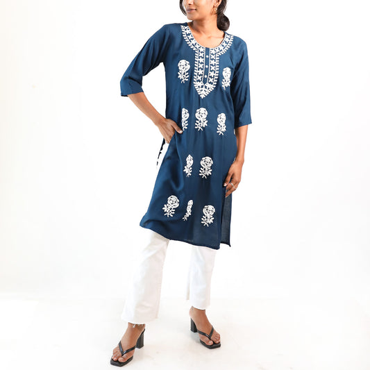 Deep Sapphire Kurtha