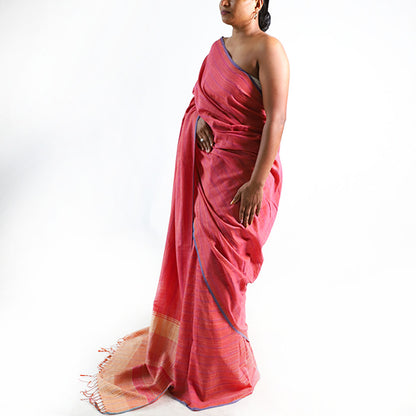 Rose Blush Handloom Saree