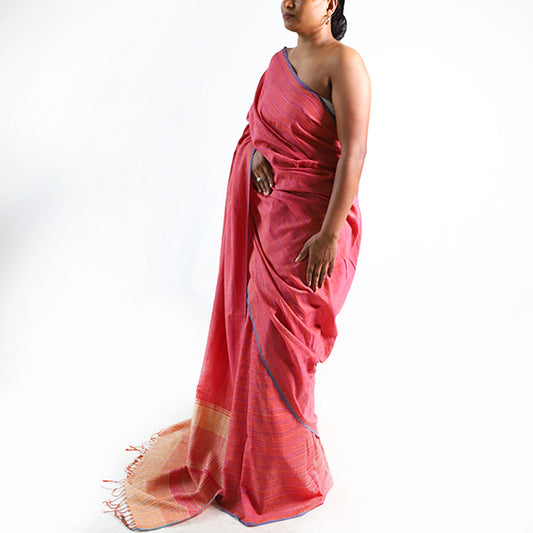 Rose Blush Handloom Saree