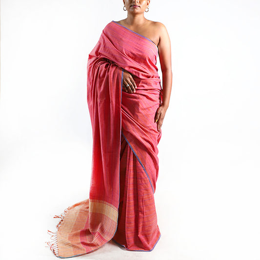 Rose Blush Handloom Saree
