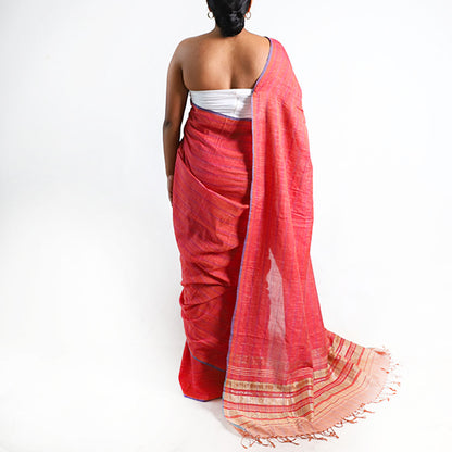 Petal Pink Handloom Saree