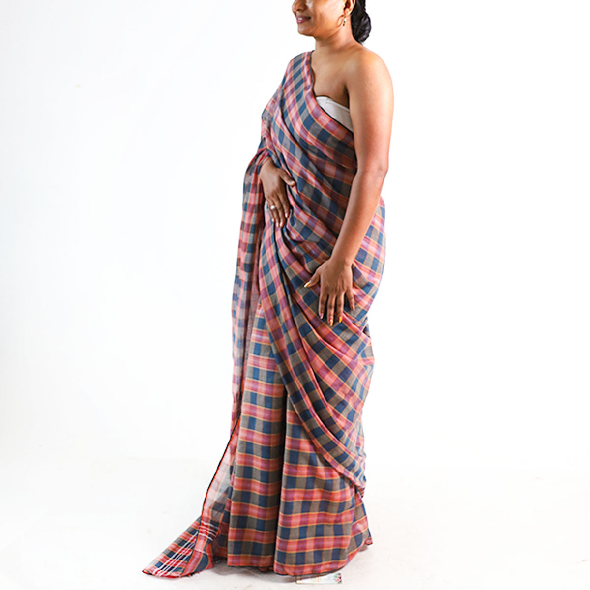 Classic Check Handloom Saree