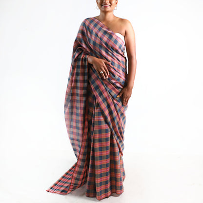 Classic Check Handloom Saree