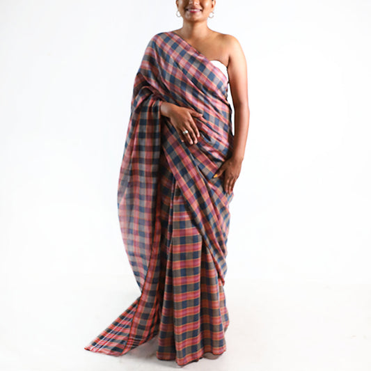 Classic Check Handloom Saree
