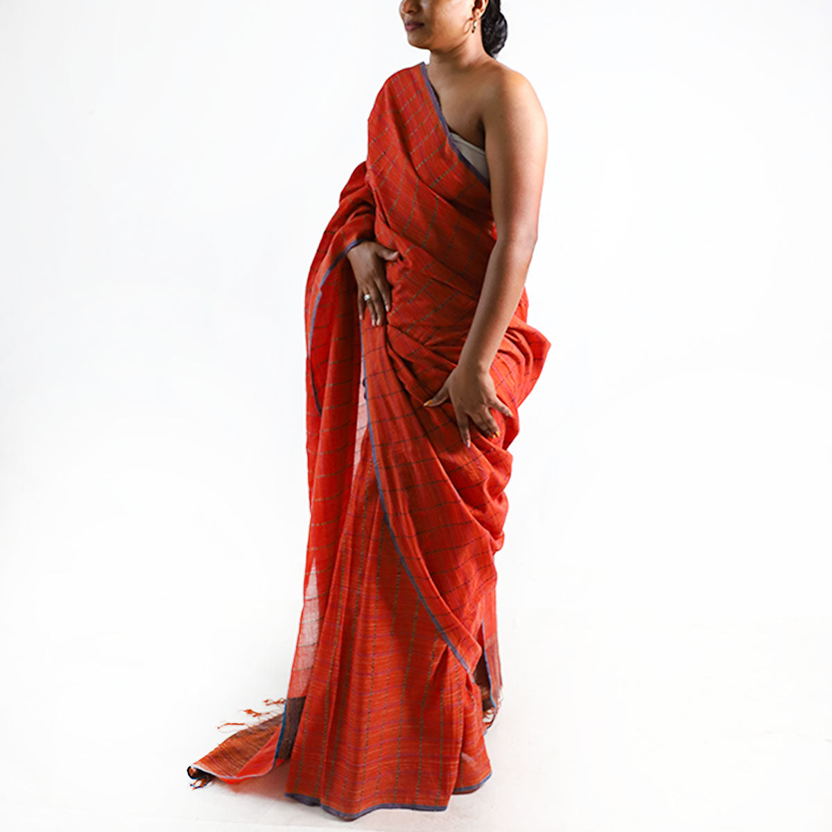 Silver Sunrise Handloom Saree