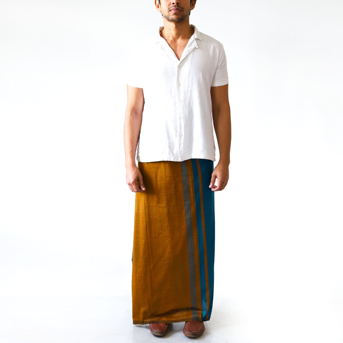 Bronze Blues Handloom Sarong