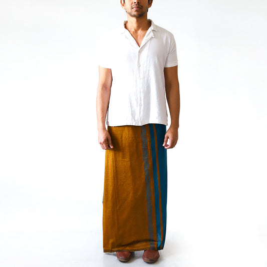 Bronze Blues Handloom Sarong
