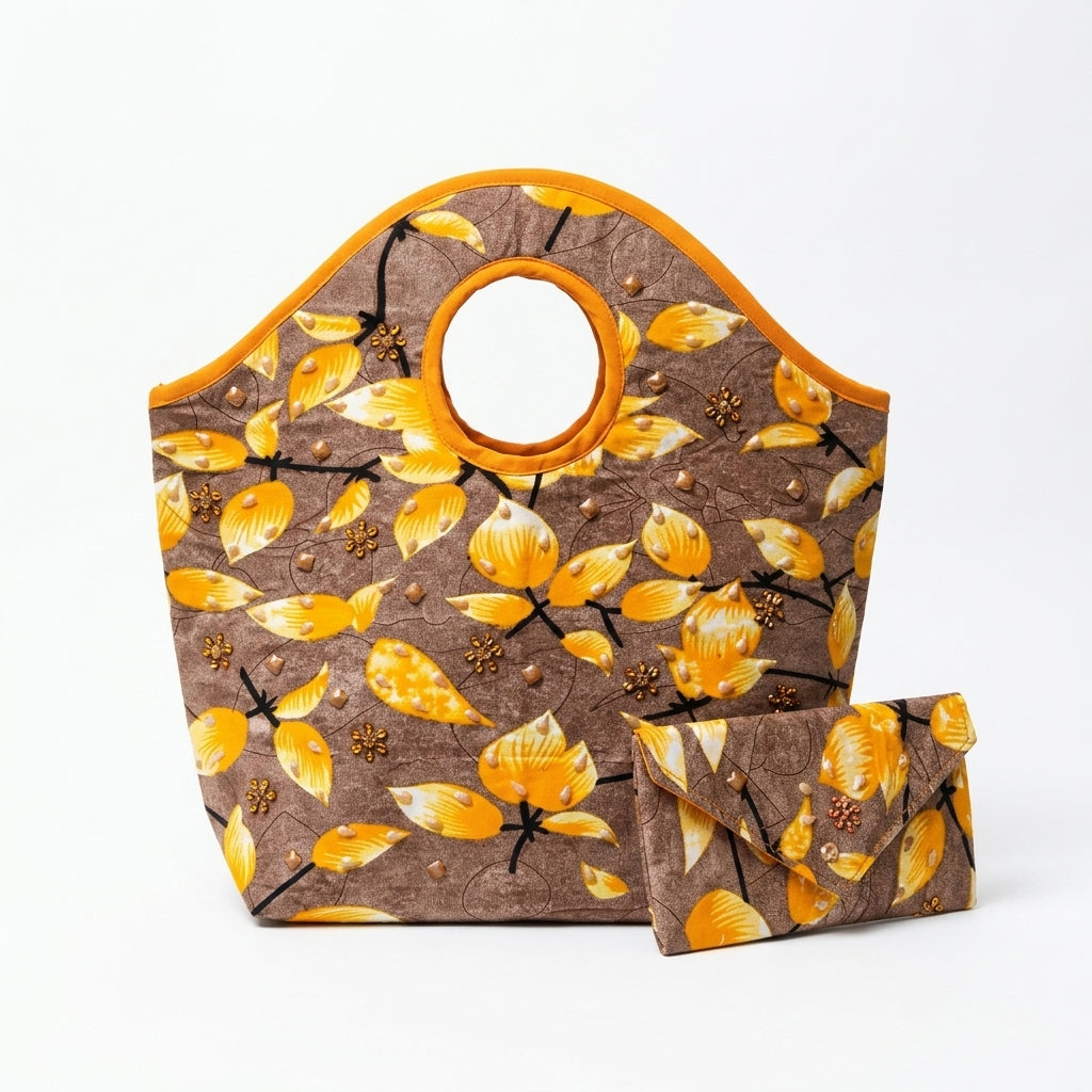 Falling Leaves Bag & Wallet Set