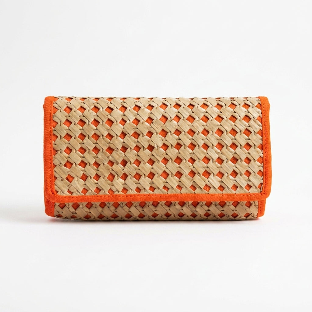 Orange Knot Palmyrah Wallet