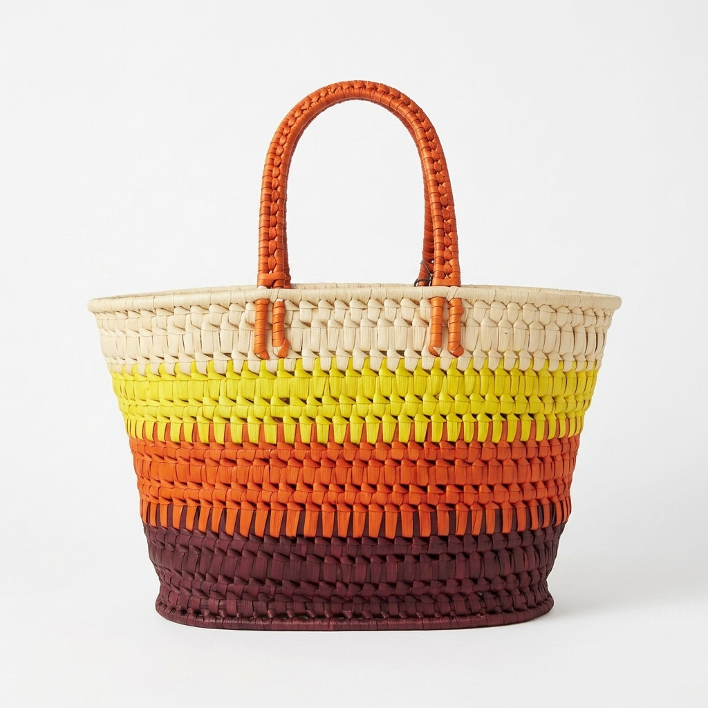 Earthy Palmyra Shopping Basket