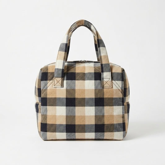 Checked Handloom Lunch Bag