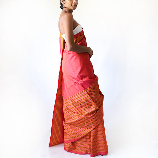 Sunset Glow Handloom Saree
