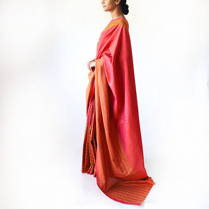 Sunset Glow Handloom Saree