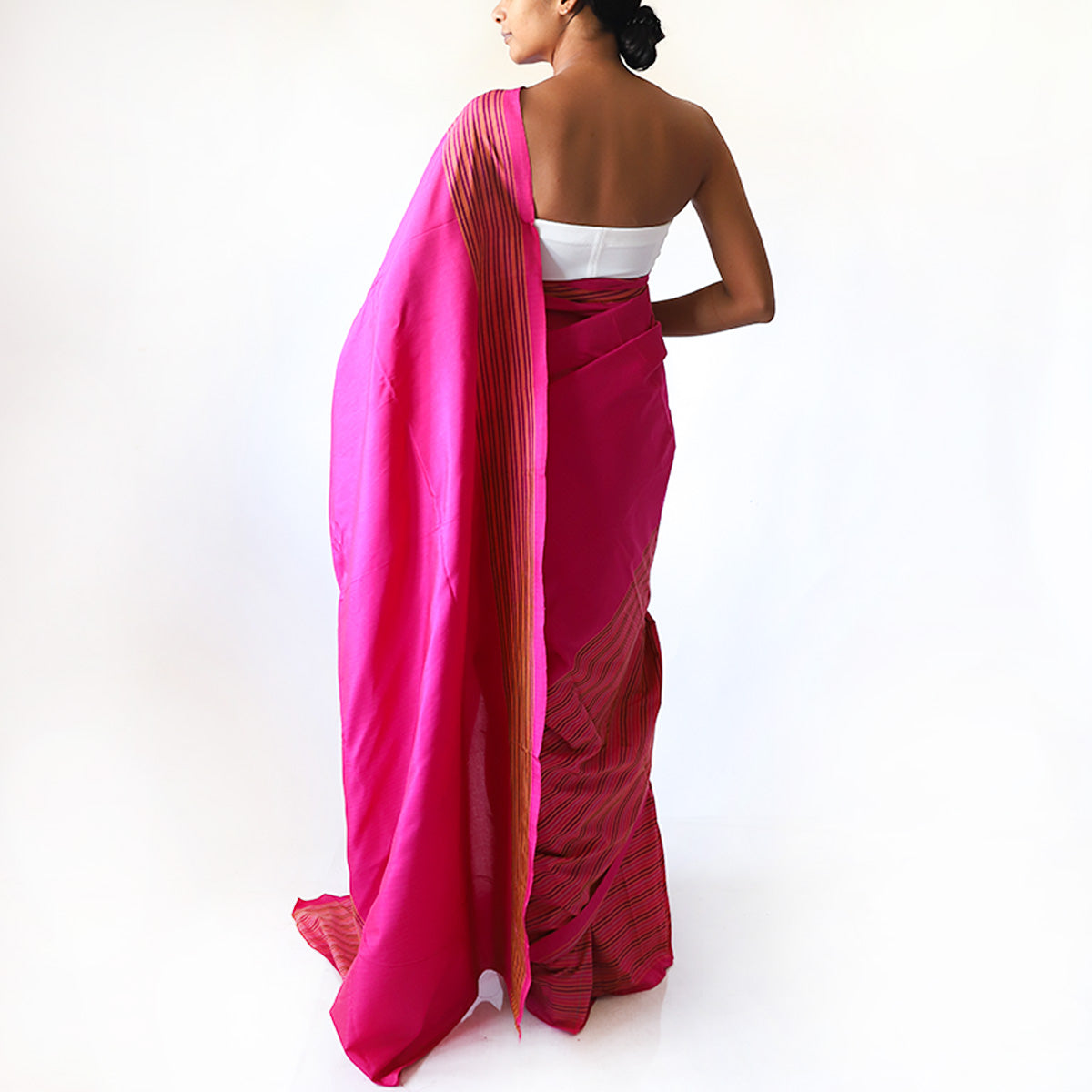 Fuchsia Radiance Handloom Saree