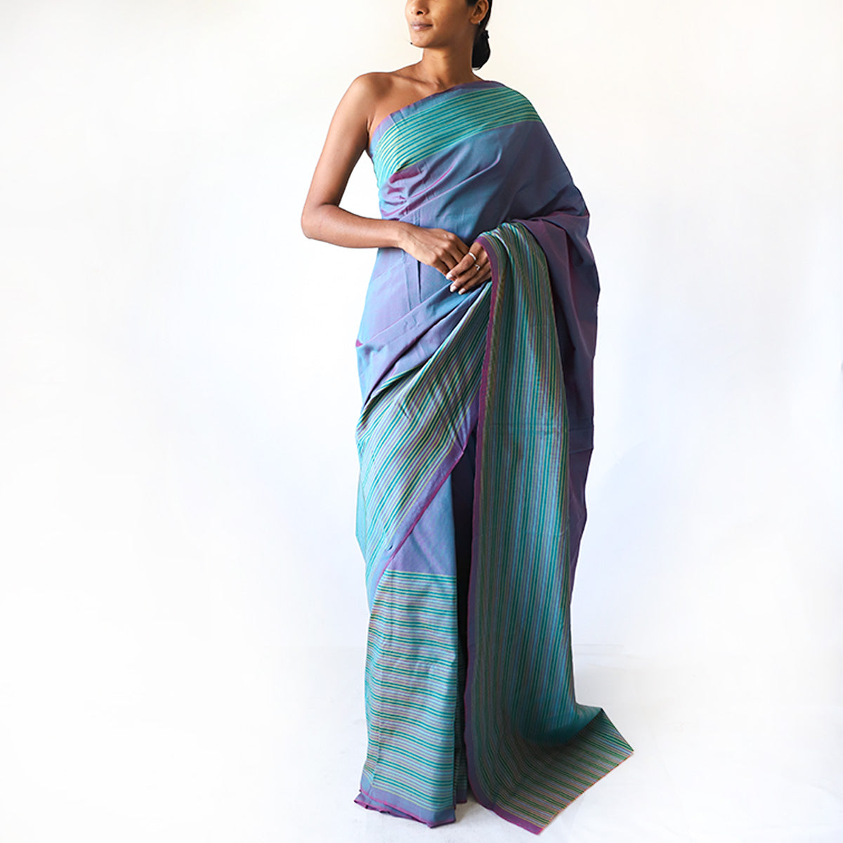 Twilight Harmony Handloom Saree