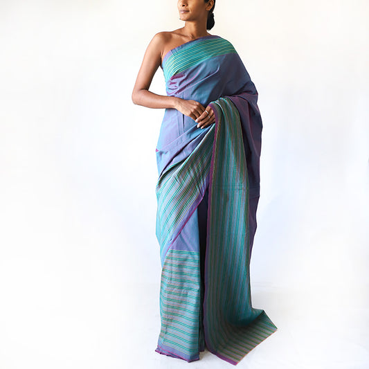 Twilight Harmony Handloom Saree