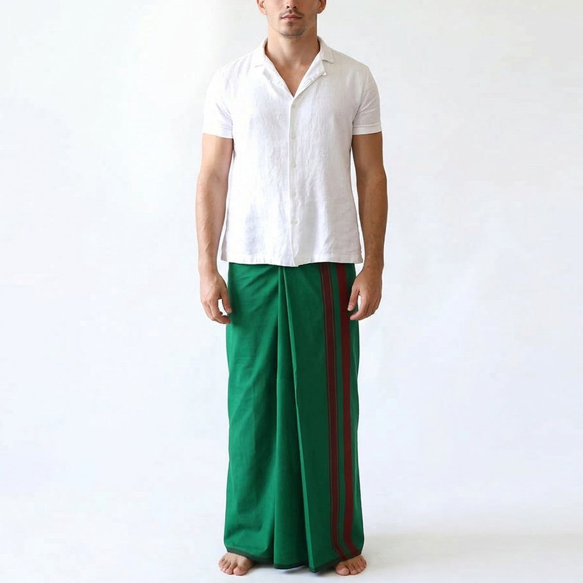 Red & Green Handloom Sarong