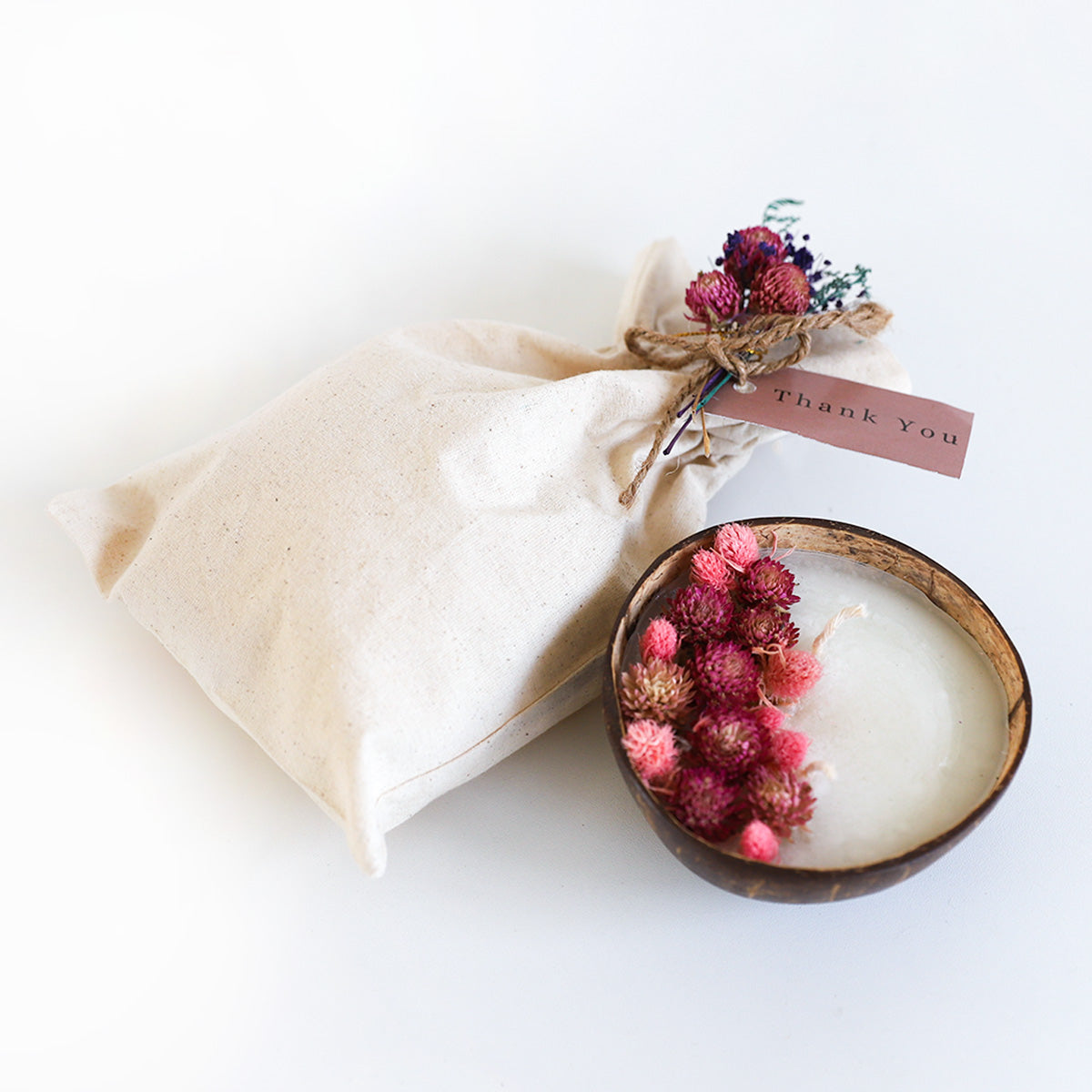 Coconut Bloom Pouch Candle