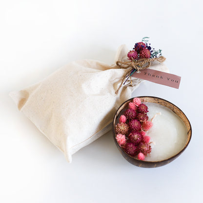 Coconut Bloom Pouch Candle
