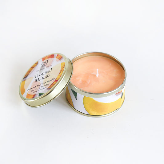 Tropical Mango Tin Candle