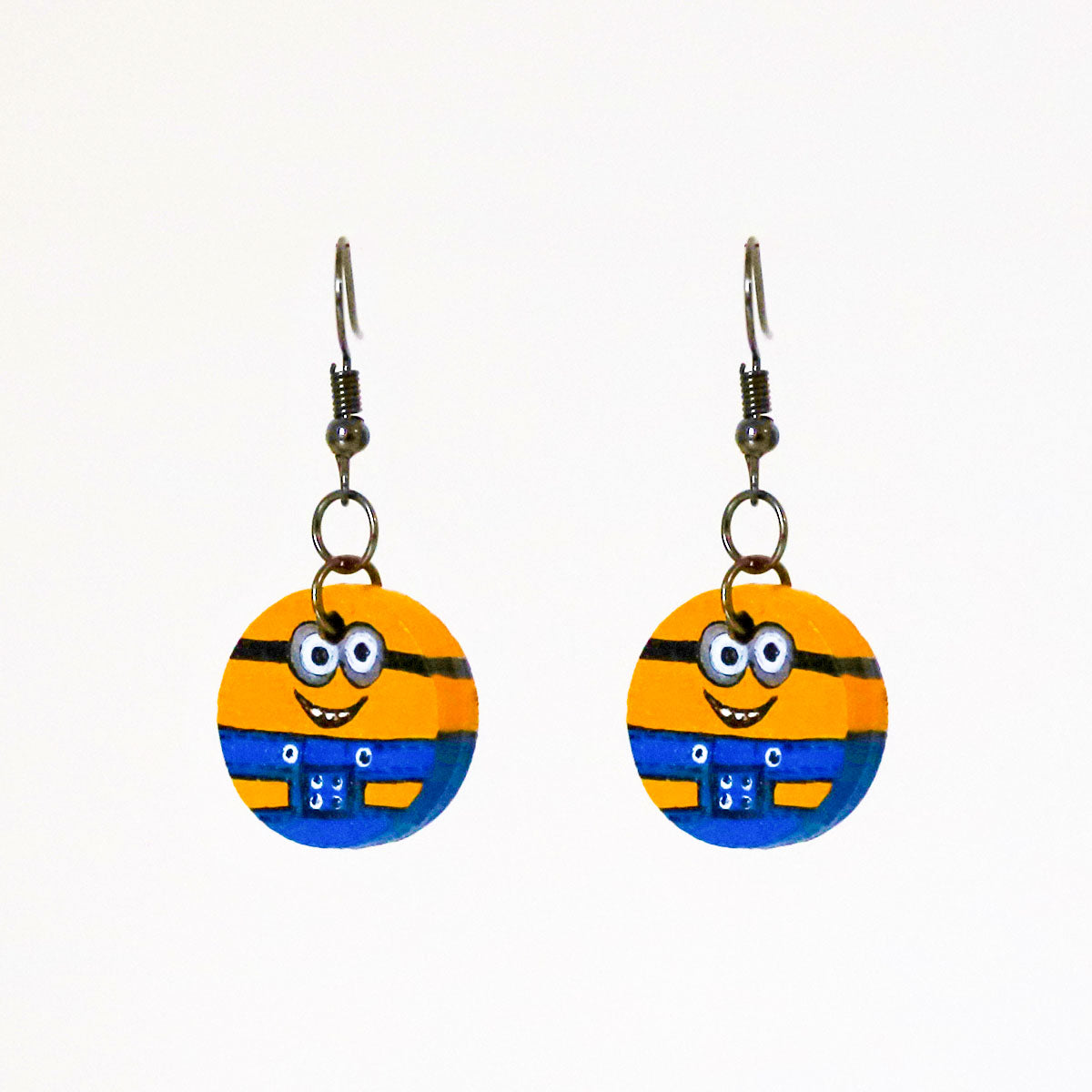 Mini Minions Wooden Earring