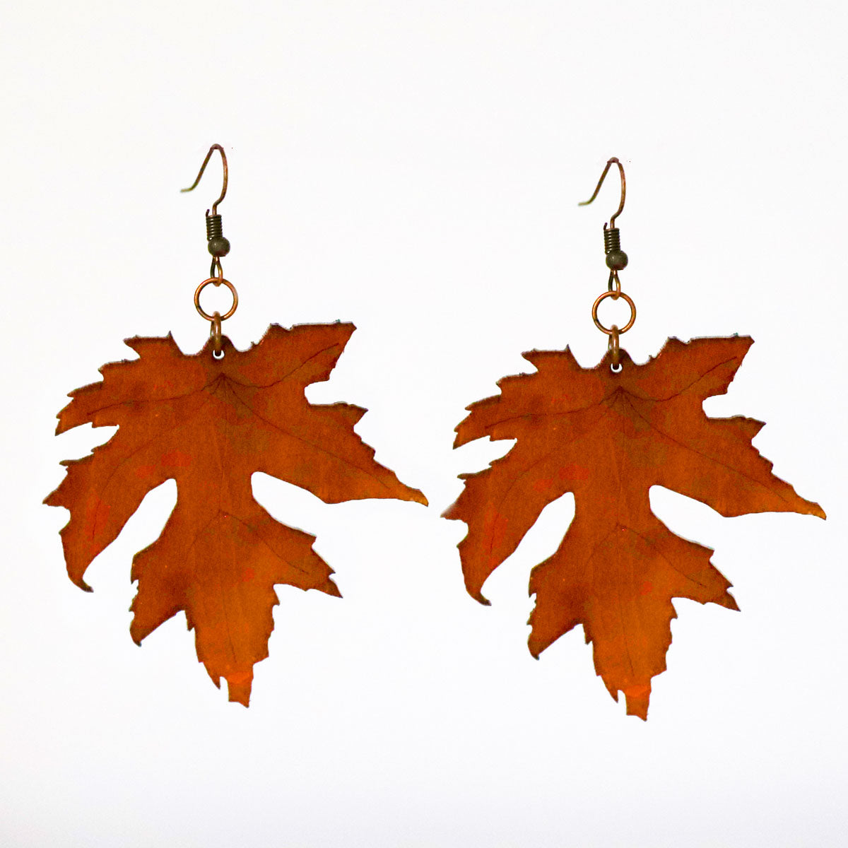 Autumn Maple Wooden Earring