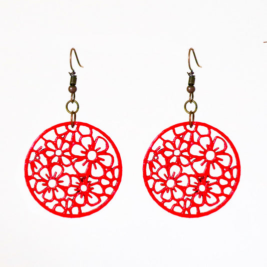 Floral Dreams Wooden Earring