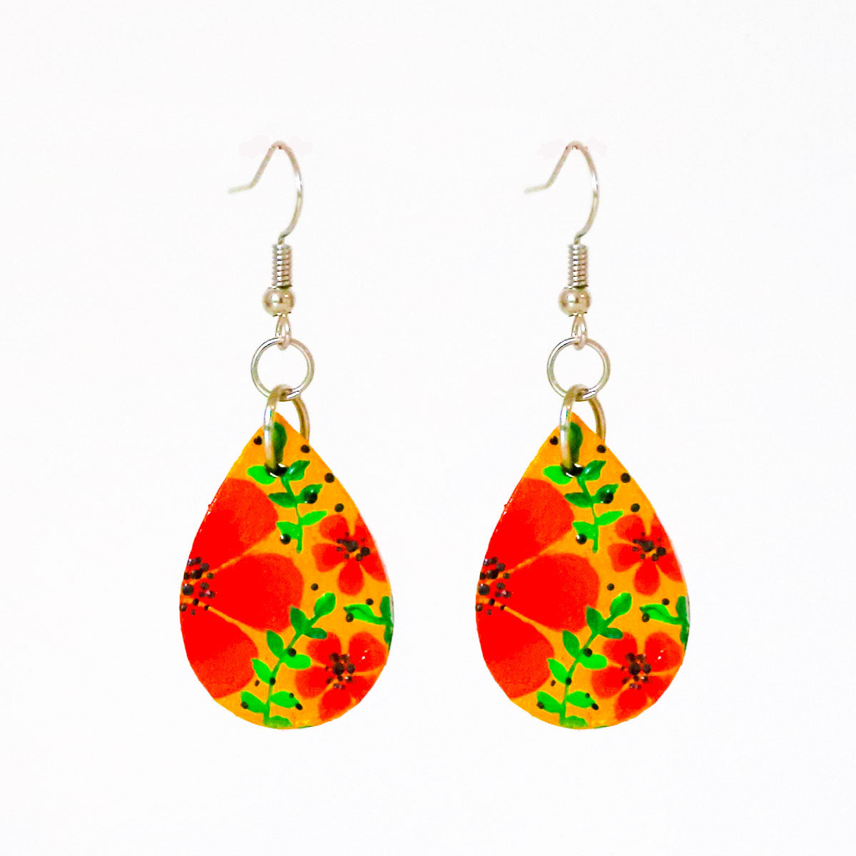 Floral Glory Wooden Earring