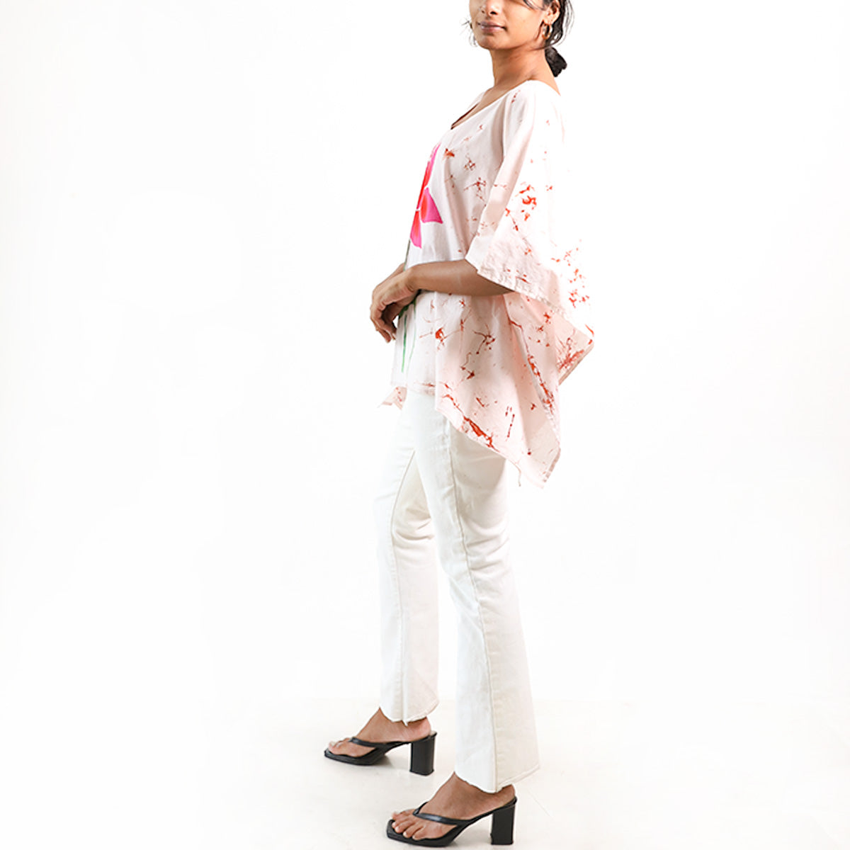 Manel Batik Poncho Top