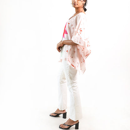 Manel Batik Poncho Top