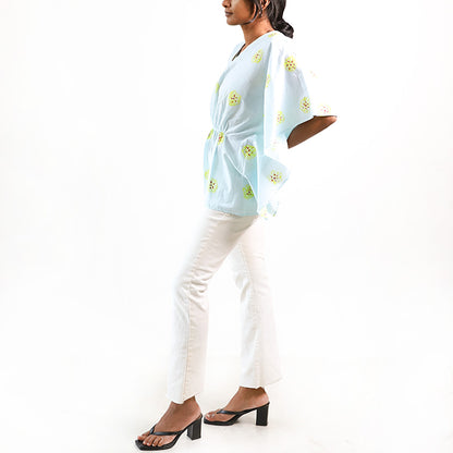 Powder Blue Kaftan Top