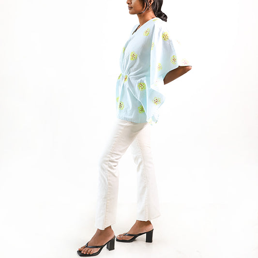 Powder Blue Kaftan Top
