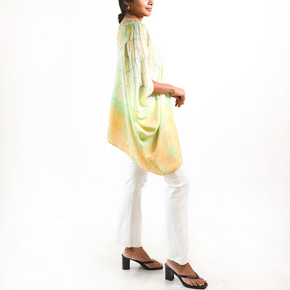 Diffuse Chiffon Poncho Top