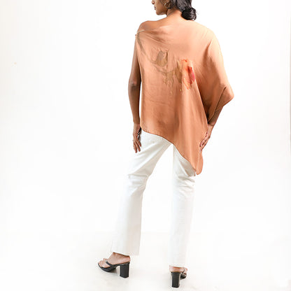 Brick Rose Poncho Top