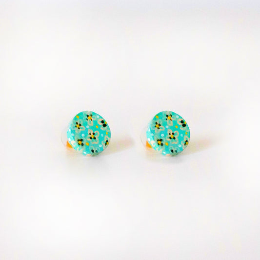 Turquoise Petal Earrings