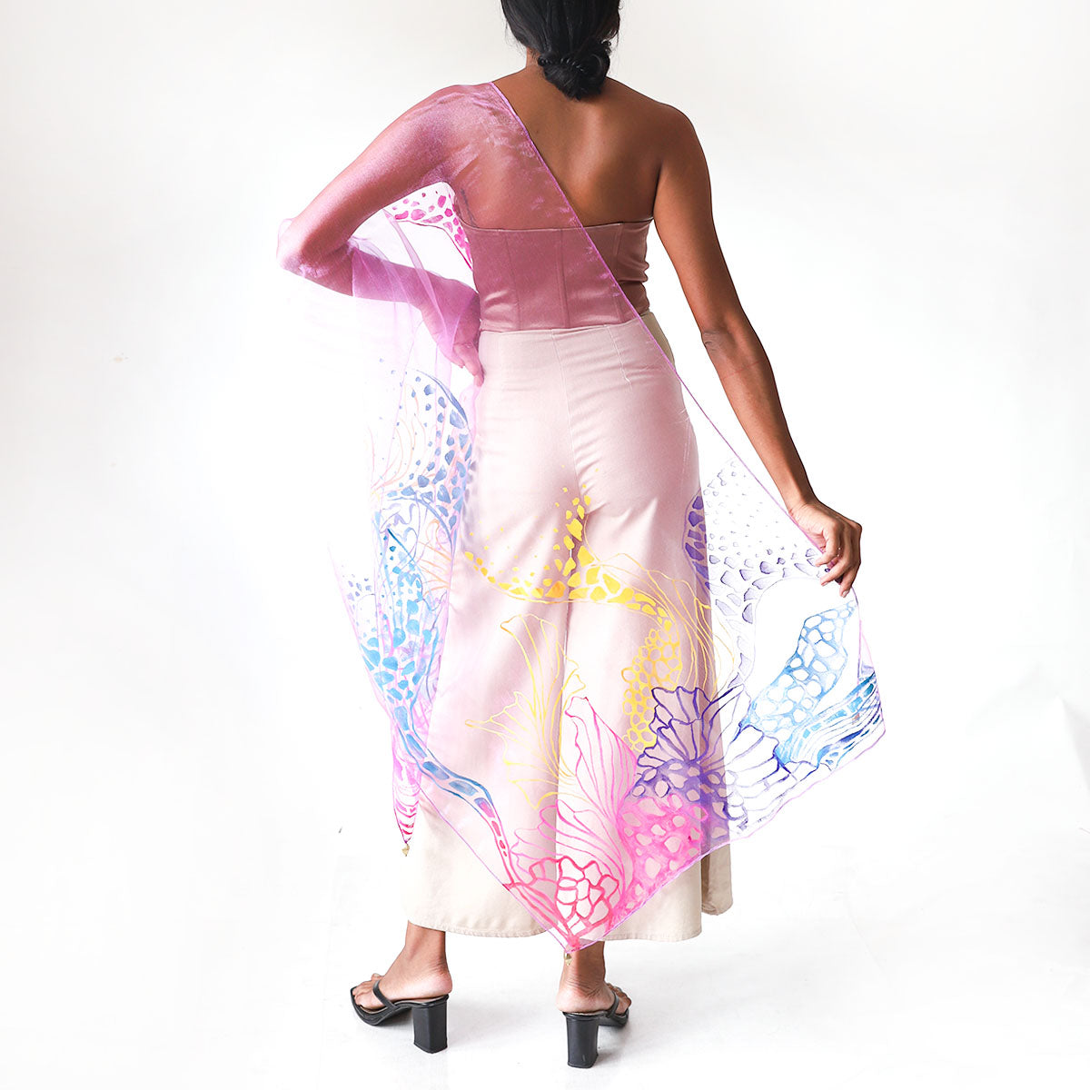 Coral Carnival Shawl