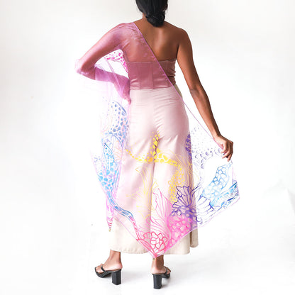 Coral Carnival Shawl