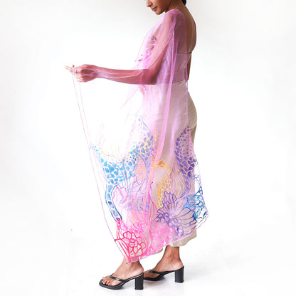 Coral Carnival Shawl