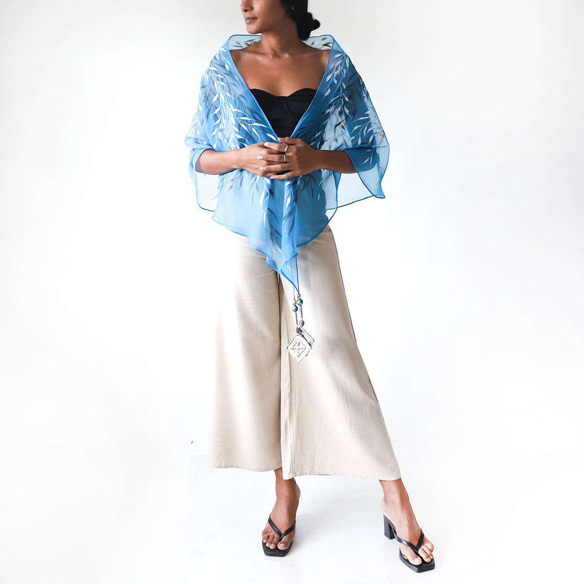 Midnight Leaves Shawl