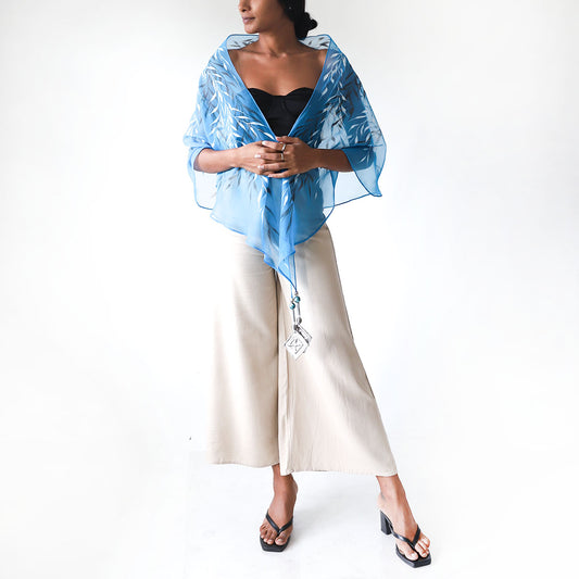 Midnight Leaves Shawl