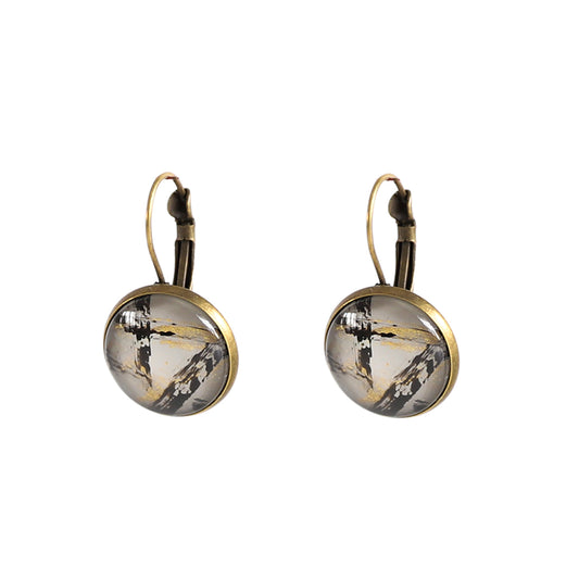 Noir Silver Earrings