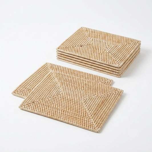 Gruha Mist Cane Table Mat Set