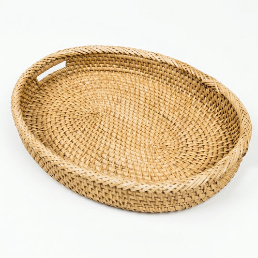 Cane Large Oval Tray