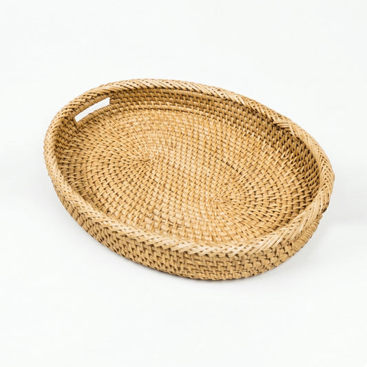 Cane Small Oval Tray