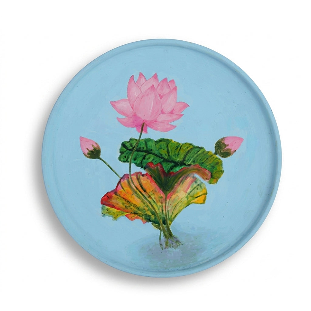 Blue Lotus Decorative Plate