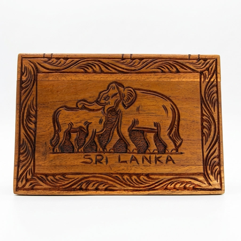 Elephant Wooden Decorative Box
